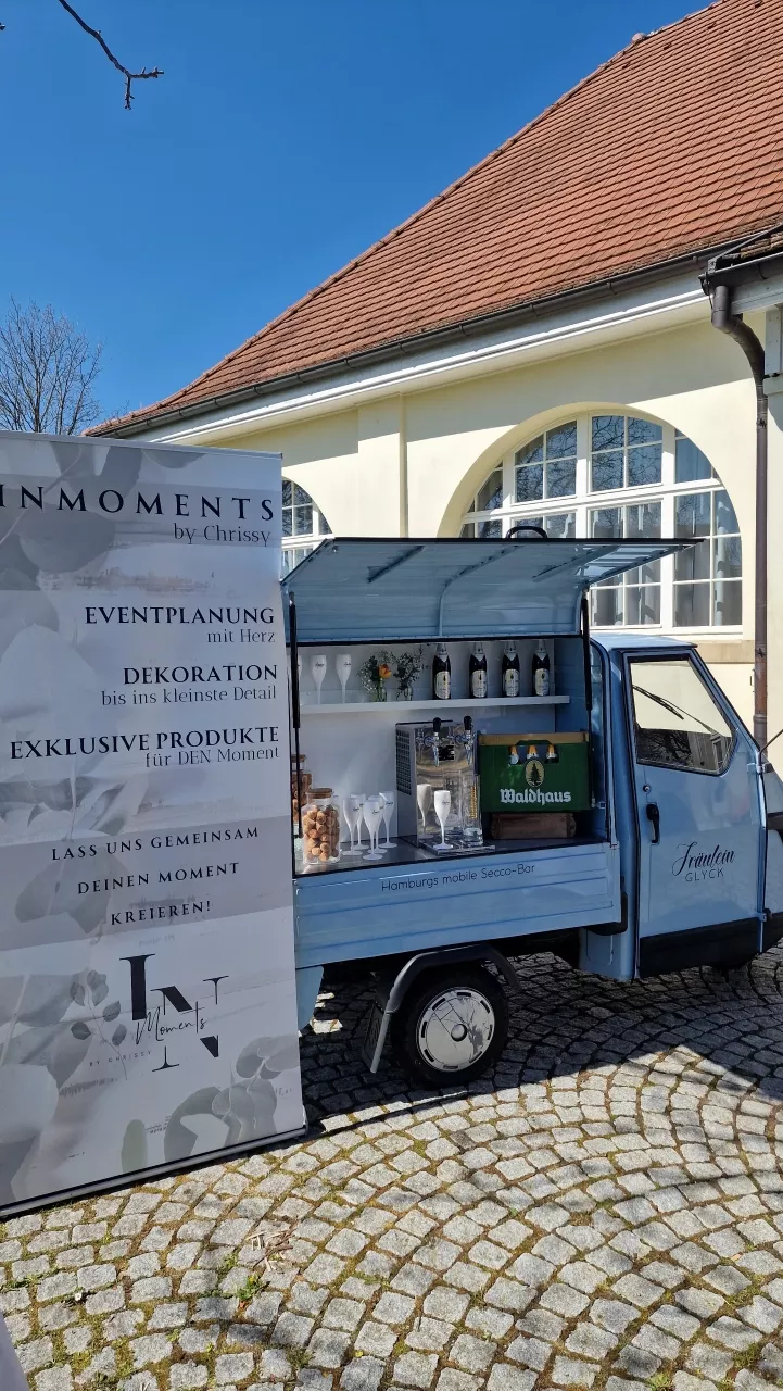 Das ist unsere Sekt-Ape als absolutes Highlight auf einer Party